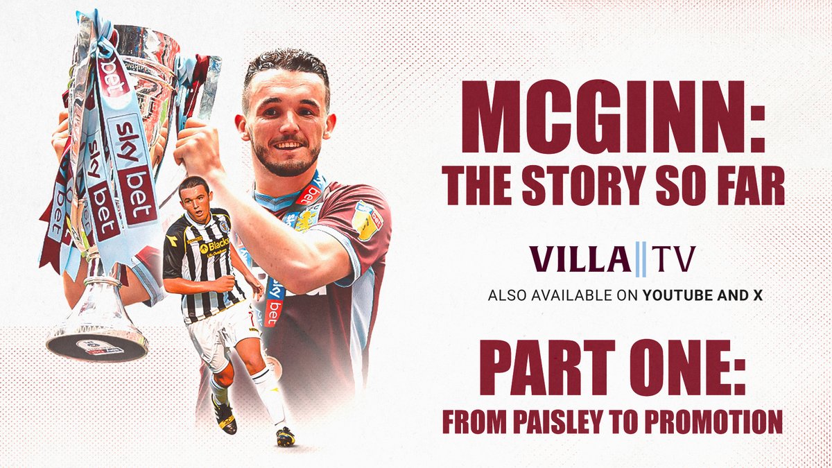 ๐๐๐๐ข๐ง๐ง: ๐๐ก๐ ๐๐ญ๐จ๐ซ๐ฒ ๐๐จ ๐
๐๐ซ From Paisley to promotion, this is John McGinn's story so far, told by key figures from throughout his life and career. Part one is out now ๐บ