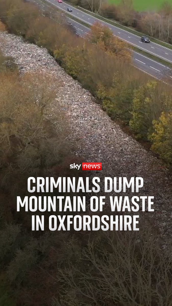 Drone footage has shown hundreds of tonnes of "revolting" illegal waste, fly-tipped in a field next to the River Cherwell in Oxfordshire. The cost of removing the waste is estimated to be more than the entire annual budget of the local council 🔗Read more