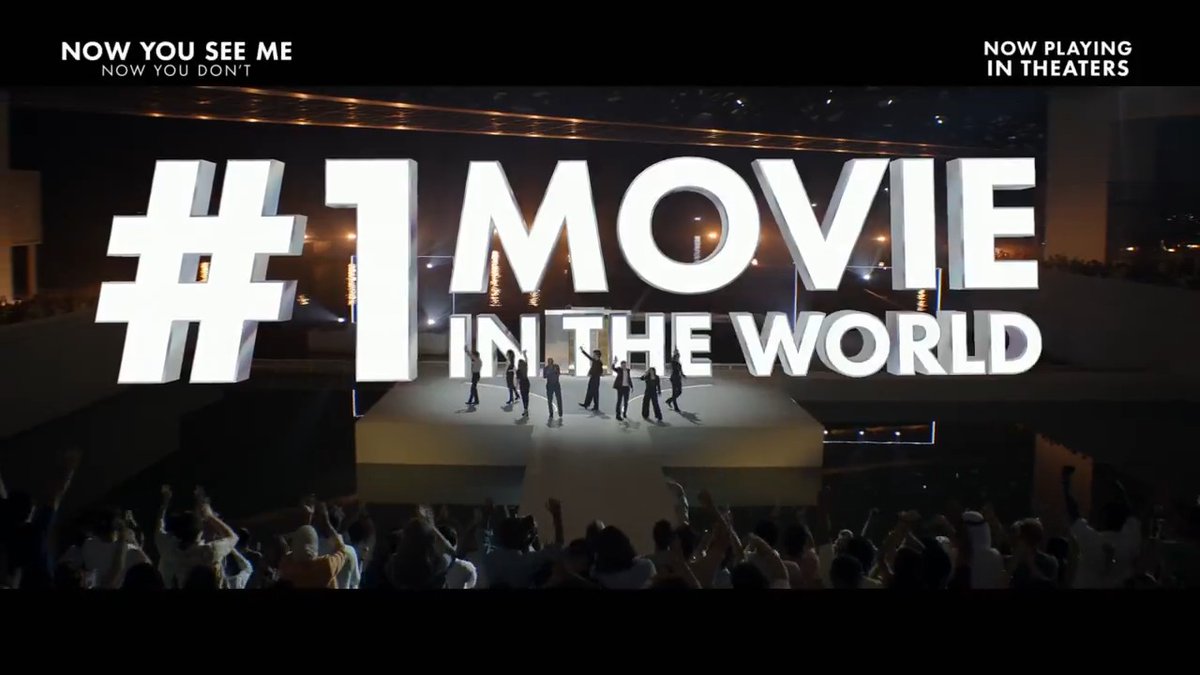 We pulled off our biggest trick yet - and it's all thanks to you. Thank you for making us the #1 Movie IN THE WORLD! #NowYouSeeMe: Now You Don’t - NOW PLAYING only in theaters!