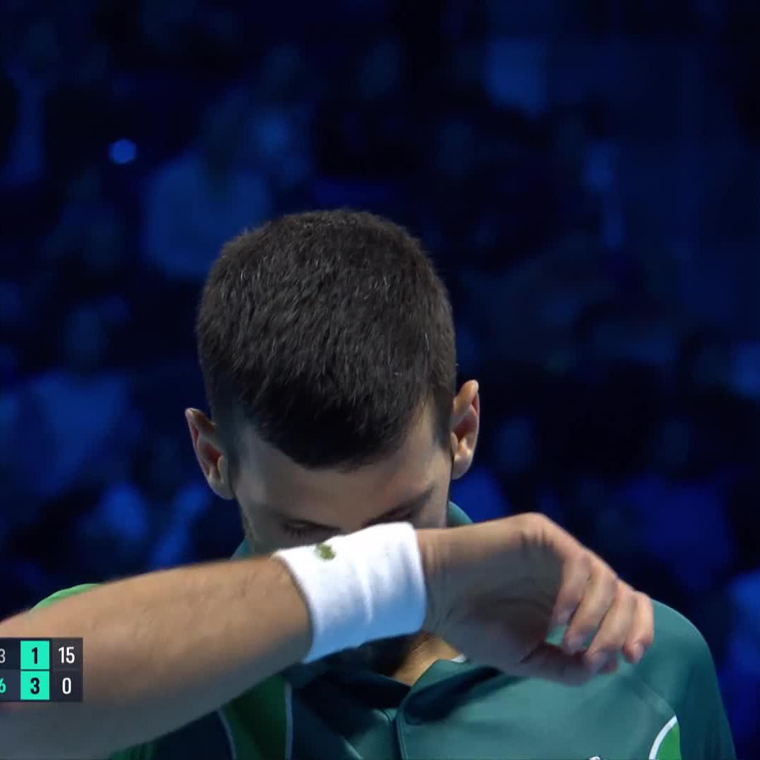 Gentle Reminder that a 36.5 year old Novak Djokovic still the last man to beat Sinner Indoors… That too in the Finals, against 15k Italian crowd.. Greatness 🤯🐐