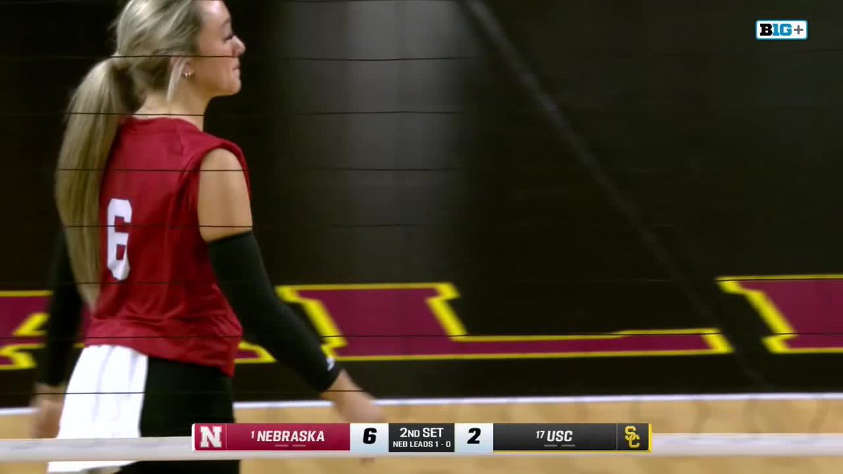 "THAT'S NEBRASKA VOLLEYBALL." - Paul Sunderland 🙂‍↕️🤏