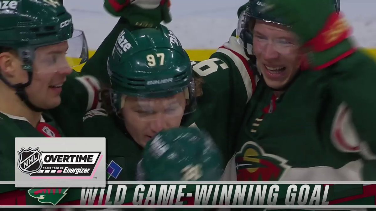 KIRILL KAPRIZOV IN THE CLUTCH!! 😱 The Minnesota Wild win a big one in Energizer overtime!