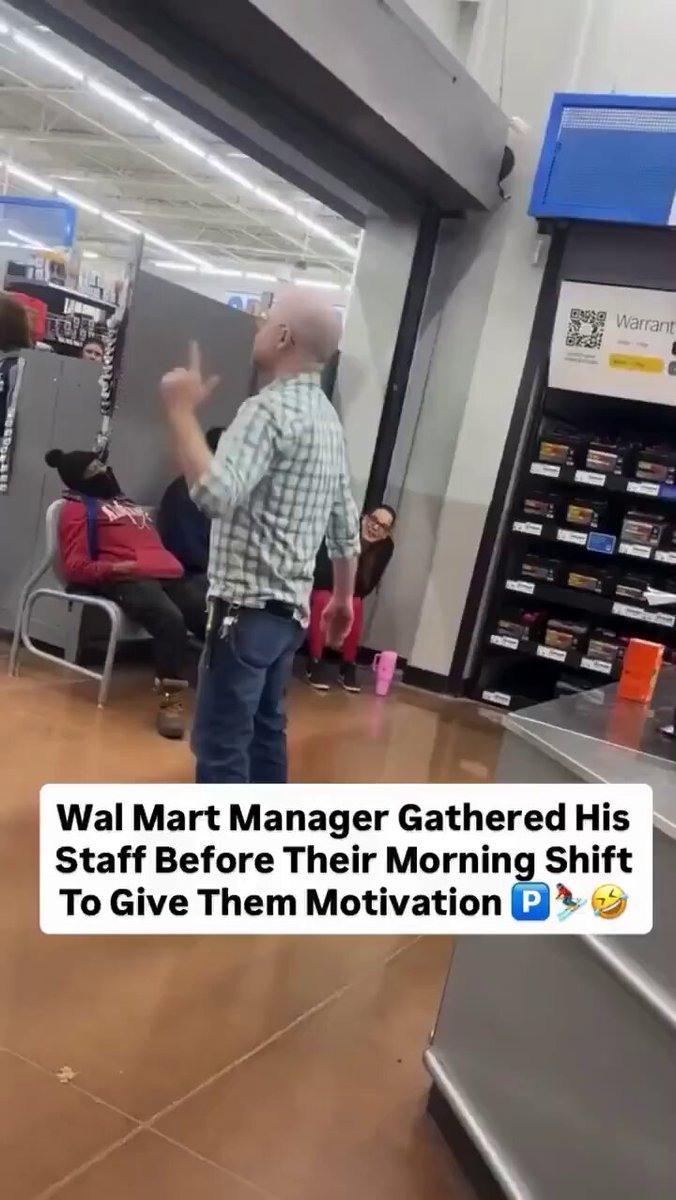 Lot of people clowning this manager for trying to motivate his staff But I'd rather have a manager who was at least optimistic/happy than someone miserable