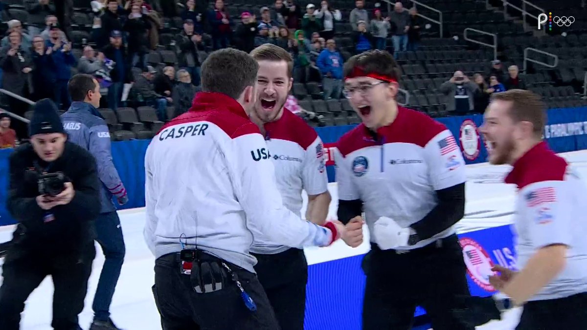A CHANGING OF THE GUARD IN AMERICAN CURLING 🚨 As U.S. Olympic Curling Team Trials Champions, Team Casper advances to the Olympic qualification event &amp; eliminates the team of five-time Olympian John Shuster.