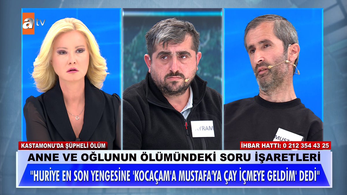 Anne ve oğlunun ölümündeki soru işaretleri... ''Huriye en son yengesine 'Kocaçam'a Mustafa'ya çay içmeye geldim' dedi'' #MügeAnlıİleTatlıSert #MügeAnlı atv