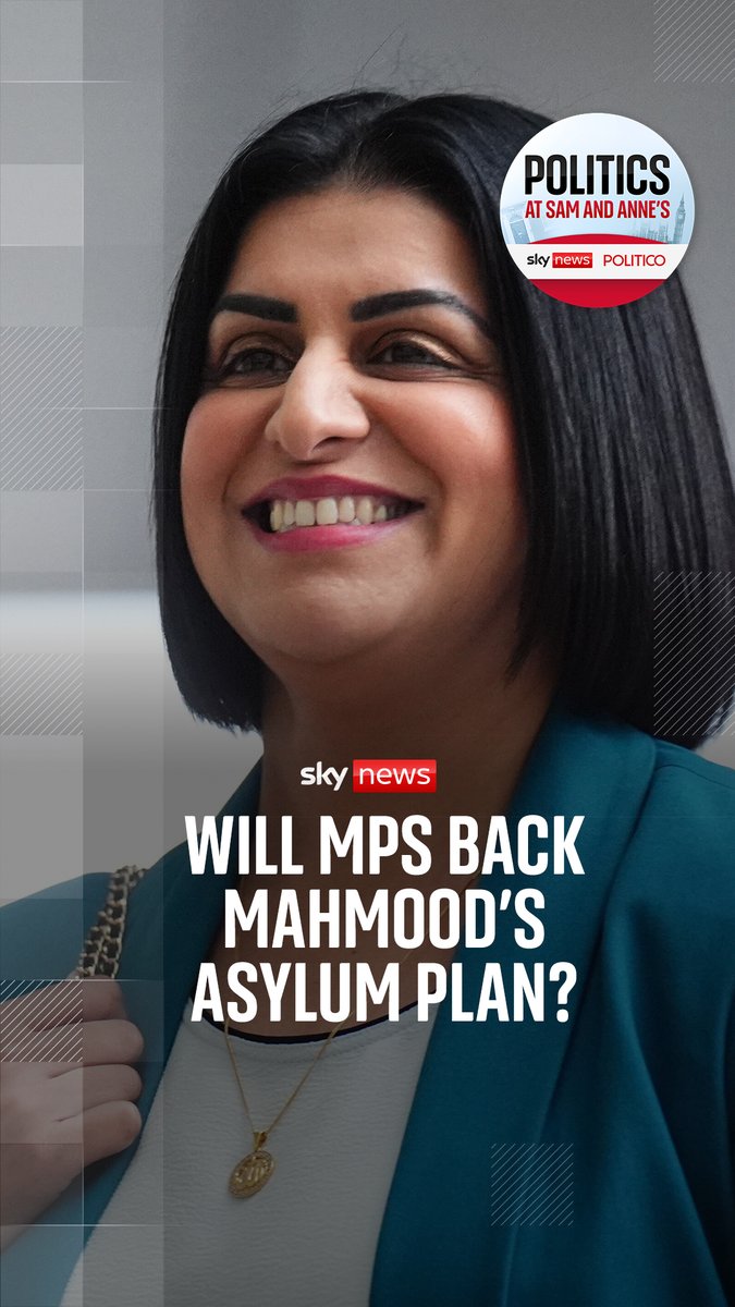 Can the Home Secretary's sweeping reforms to the asylum system unite the Labour party? Sam Coates Sky and @AnneMcElvoy consider if MPs will back Shabana Mahmood's new plan. Listen now 👇