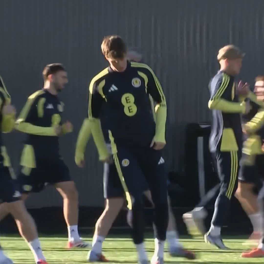 🏴 No Billy Gilmour at Scotland training ahead of tomorrow's World Cup qualifier vs Denmark. How are you feeling about the winner-takes-all match, Scotland fans?