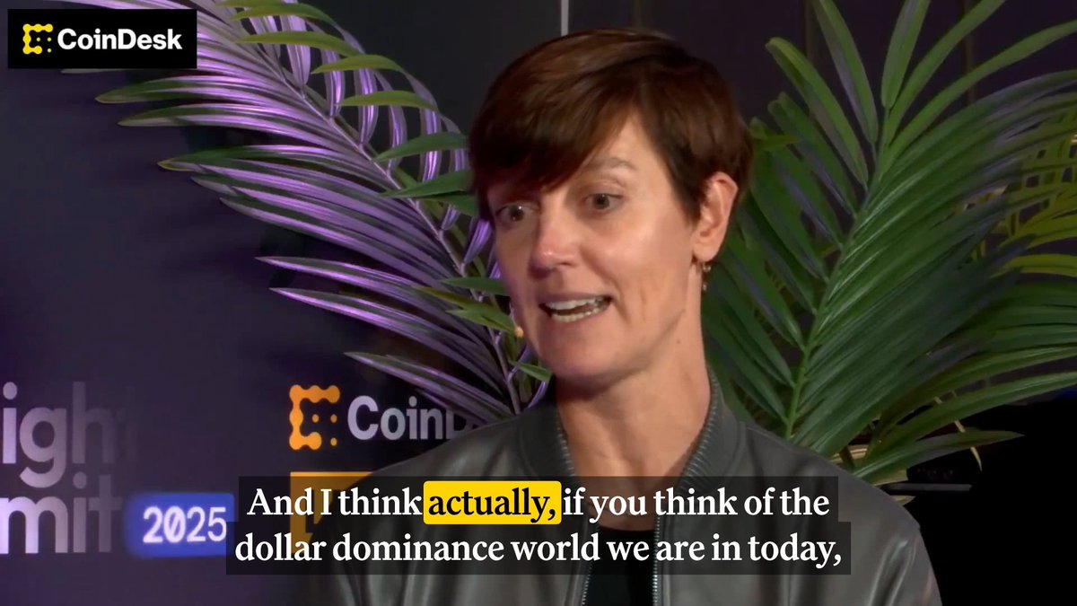 📍 Marieke Flament (Marieke) Co-Author of Euro Stable Watch, says the dominance of USD-denominated stablecoins will continue — and warns at Midnight Summit 2025 that European attempts to “stop things” won’t work because “stablecoins are unstoppable.”