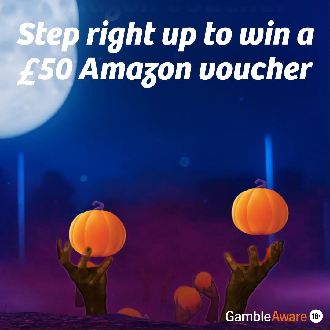 Our undead friend has a gripping new hobby… pumpkin juggling! 🫣 ⁣⁣⁣ ⁣⁣⁣ Tell us how many pumpkins the creepy claw could juggle before it literally dropped the ball, and you could 𝐰𝐢𝐧 𝐚 £𝟓𝟎 𝐀𝐦𝐚𝐳𝐨𝐧 𝐯𝐨𝐮𝐜𝐡𝐞𝐫. ⁣⁣⁣ ___________⁣ ⁣ ⁣ ⁣⁣⁣ Three randomly selected winners will be announced on 24th November to win a £50 Amazon voucher each. ⁣⁣⁣ Winners must message us to redeem. Vouchers are not exchangeable for cash.