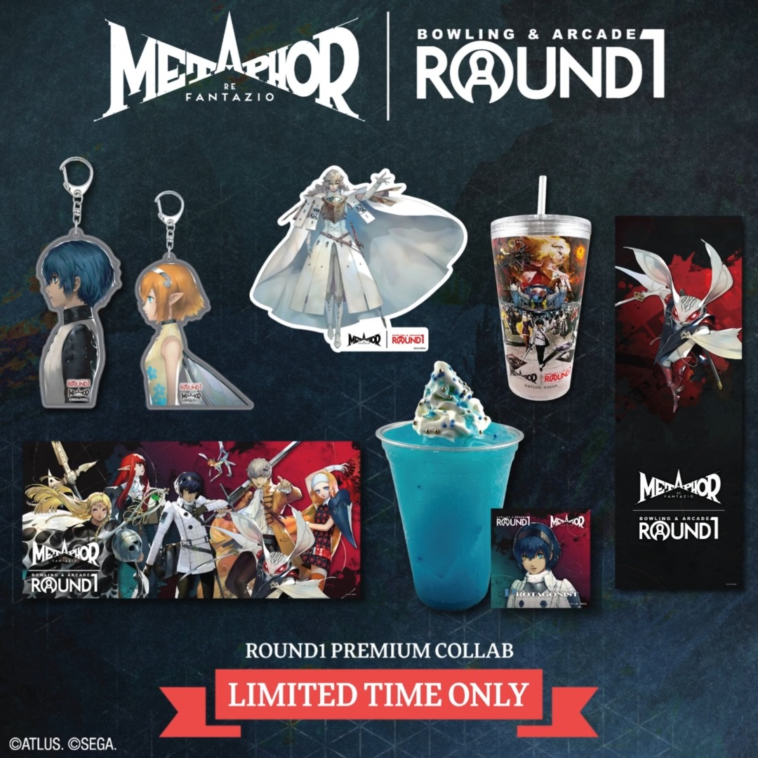 ⚔️ Step into the world of Metaphor: ReFantazio at Round1! Join Phase 1 of the adventure now and collect a limited-time game card, Protagonist & Gallica keychains, mystery coasters, and more before they're gone! Don't wait, these exclusive items are only available until 12.28.2025! Which items are you grabbing first? Click the link to see what treasures lie ahead! 💎 Stay tuned for Phase 2 coming soon! #Round1USA #MetaphorReFantazio