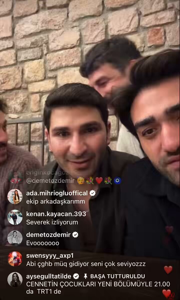 az önce evliyanın canlı yayınında #DemetÖzdemir heyecanı yaşandı hahaha nolur izleyin çok komik 😂😂 #CennetinÇocukları