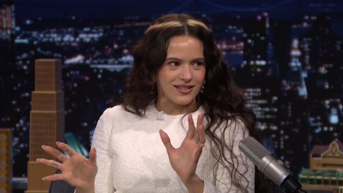 “Learning from other cultures, learning, like, how spirituality can be understood in many different places of the world in different ways.” -ROSALÍA on the inspiration for singing in 13 languages on LUX. #ROSALÍAOnFallon #FallonTonight