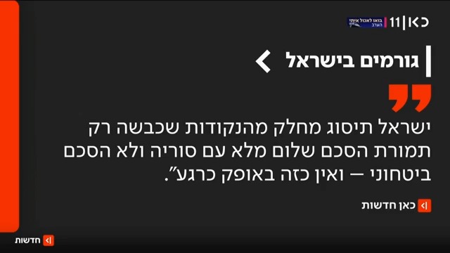 על אף התקווה בישראל – המגעים עם סוריה במבוי סתום: Suleiman Maswadeh סולימאן מסוודה על סלע המחלוקת בין הצדדים – וההתרחקות מהסכם שלום מלא #מהדורתכאןחדשות עם טלי מורנו