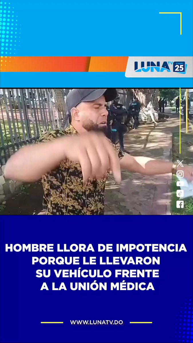 Hombre llora de impotencia porque le llevaron su vehículo frente la Unión Médica y ahora tendrá que pagar una multa de 4 mil pesos