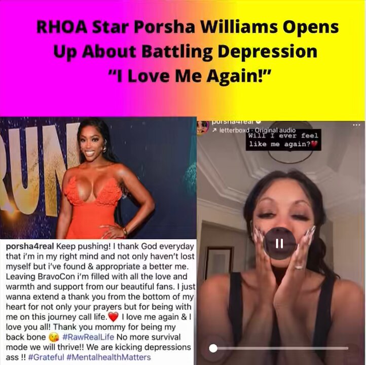 RHOA Star Porsha Williams Opens Up About Battling Depression — “I Love Me Again!” After leaving BravoCon, Real Housewives of Atlanta star Porsha Williams shared a heartfelt message with her fans about her personal journey. Opening up about battling depression, Porsha expressed gratitude for the support and prayers she’s received, and celebrated rediscovering self-love. “I love me again!” she wrote, emphasizing that she’s moved beyond survival mode and is now thriving. Keep your head up P‼️ #rhoa #bravotv #bravocon #porshawilliams
