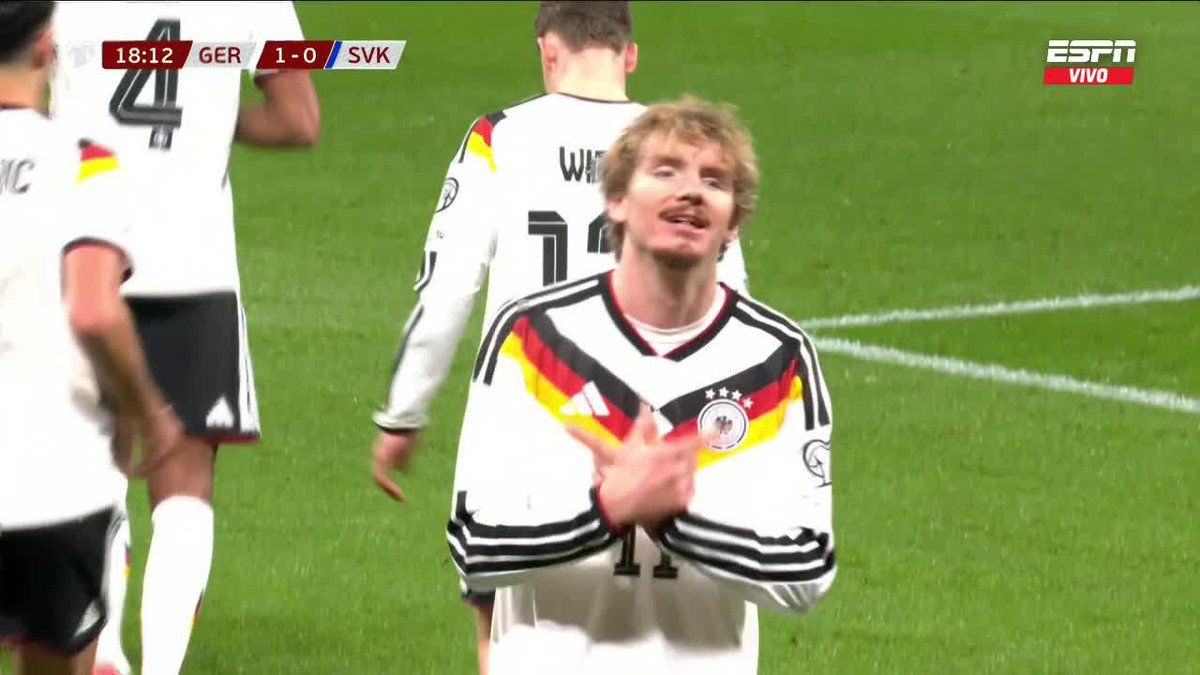 Nick Woltemade, otra vez el 9 de Alemania.