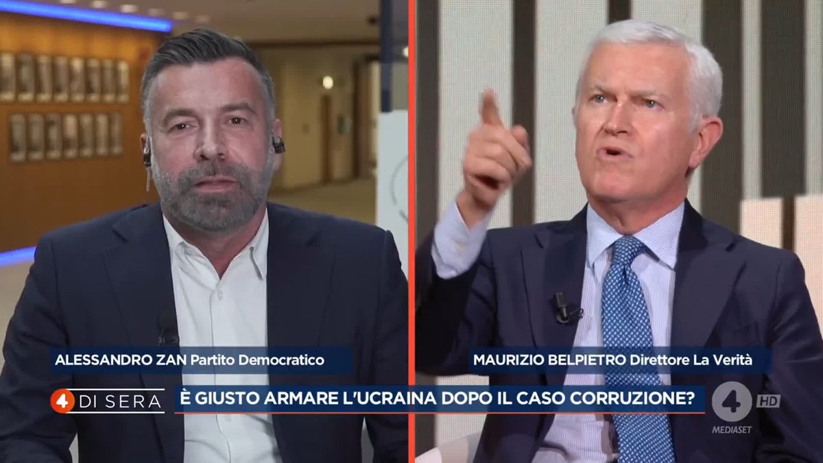 "Gli italiani pagano molto di più per gli aiuti all'Ucraina, sostenendo bollette alte anche a causa della rinuncia al gas russo" Maurizo Belpietro a #4disera