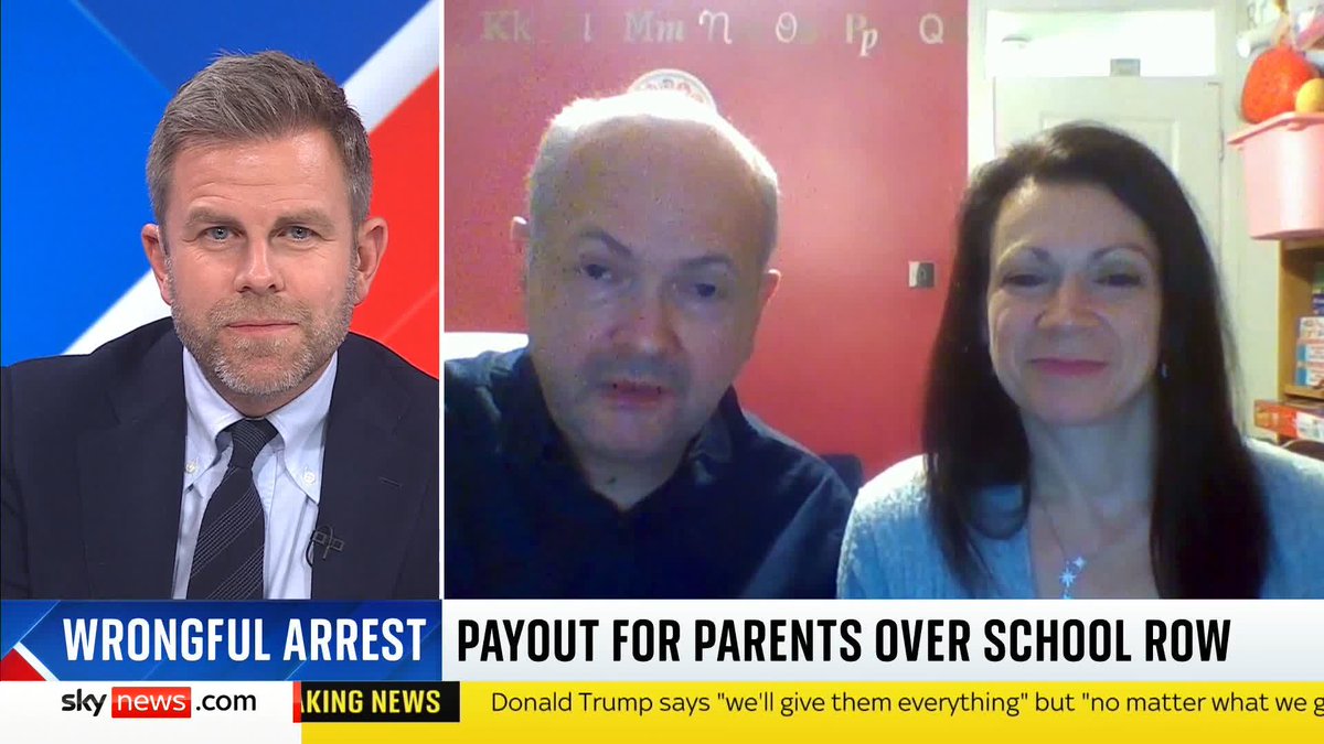 Rosalind Levine and Maxie Allen won a wrongful arrest payout from police after being detained on suspicion of harassment for complaining about their daughter's school on WhatsApp. They've spoken to Matt Barbet about their ordeal. More 🔗 📺 Sky 501