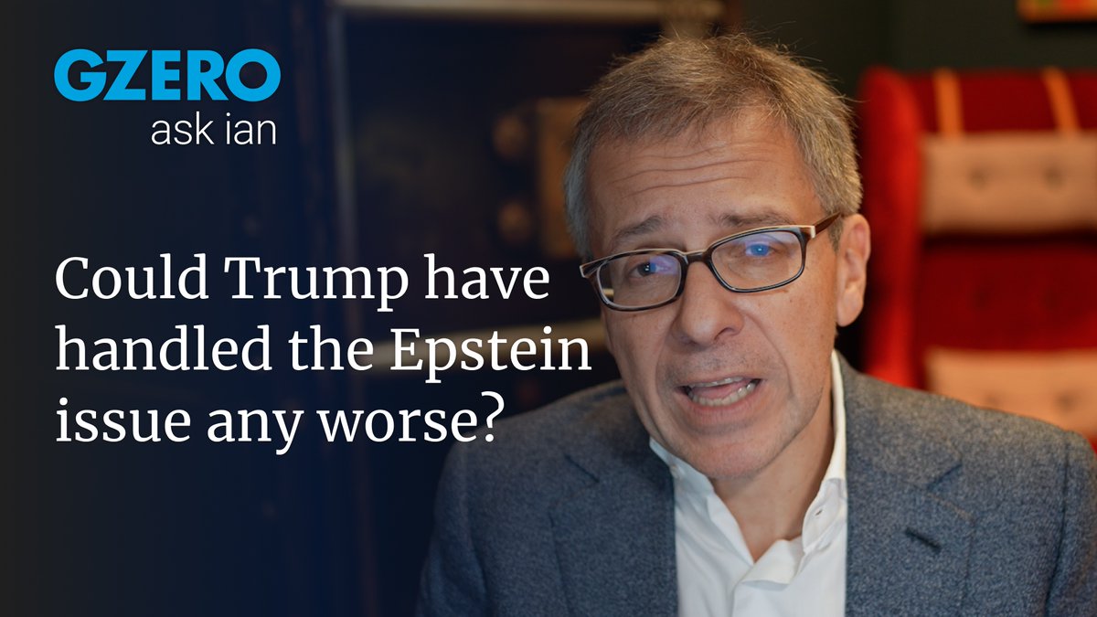 could trump have handled the epstein files any worse? absolutely. but not by much. GZERO Media