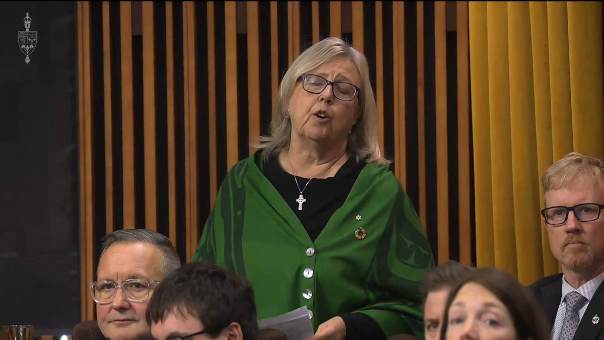 Normally government MPs ask the government a planted question that lets them send out their message. On Monday, "Green Leader" Elizabeth May asked a planted question of Mark Carney. She'll be voting for the budget.