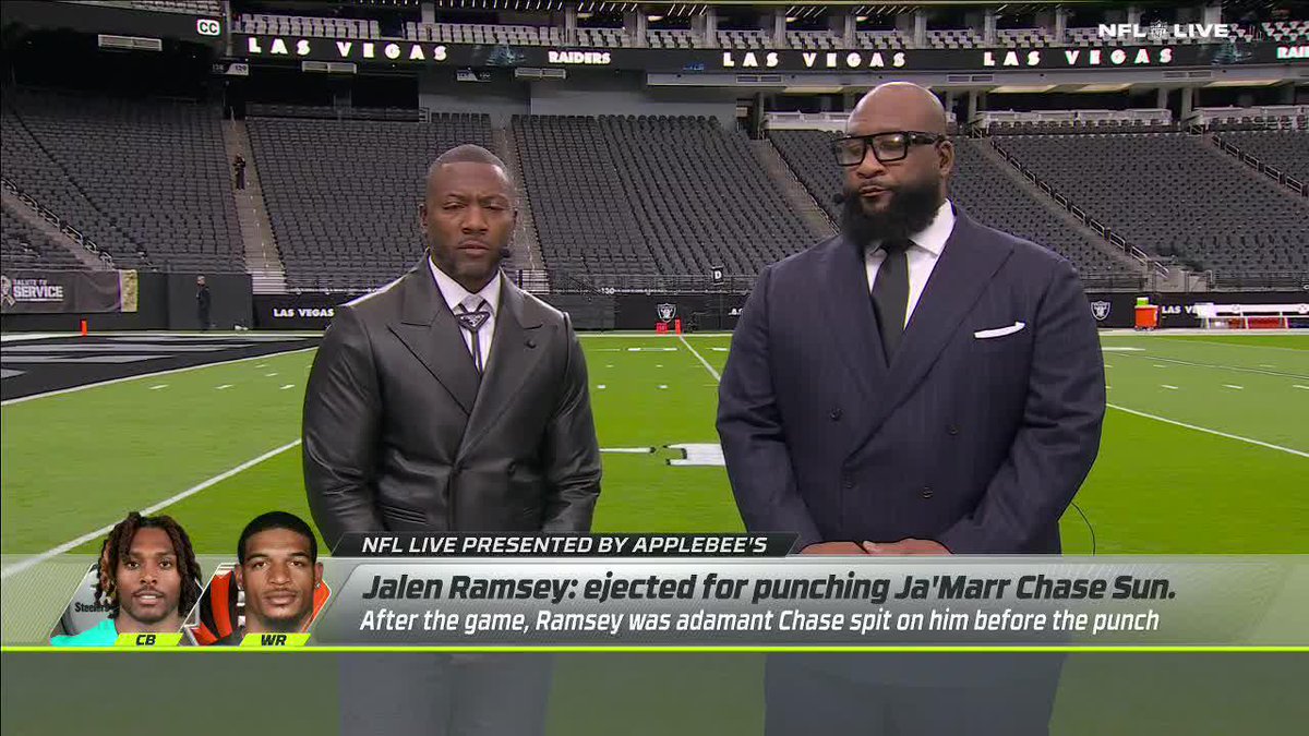 "To spit on another man is the lowest form of human disrespect." Ryan Clark and Marcus Spears spoke on Ja'Marr Chase spitting on Jalen Ramsey.