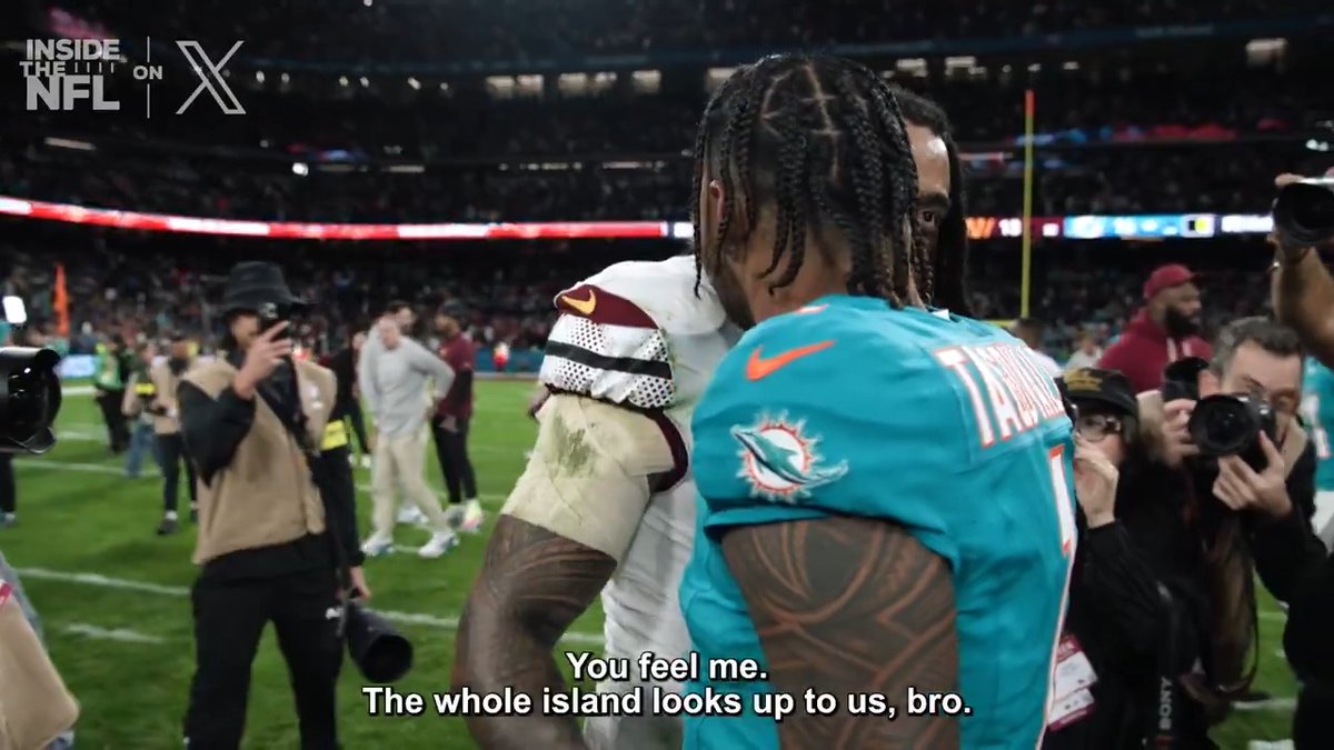The Samoan brotherhood ❤️ Tua. T 🇦🇸 Frankie Luvu Inside the NFL Week 11 Mic'd Up on X