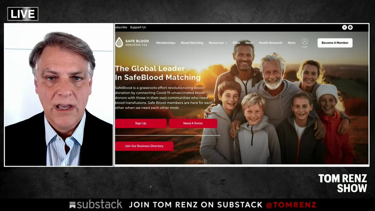 The truth about persistent spike protein cannot be ignored. If one in seventy people will need a transfusion this year, why are we not allowed to ask what is in our blood supply? When experts acknowledge that spike protein can linger and disrupt the immune system, patient choice becomes a matter of basic safety. You deserve transparency. You deserve options. You deserve informed consent. Watch the full discussion and learn why this issue affects every family in America. #HealthFreedom #InformedConsent SafeBlood