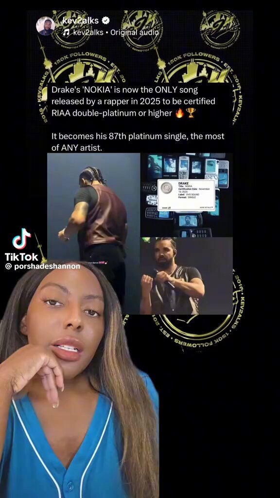 I’m convinced Porsche has a crystal ball. She wraps up everything- Drake, the industry leprechauns, and the whole circus. She sees it all before it even hits the timeline. Just in case you missed anything⬇️ oh and “show it out” to Playboi Carti and the midget- collab failure.🤣😅🤣💀