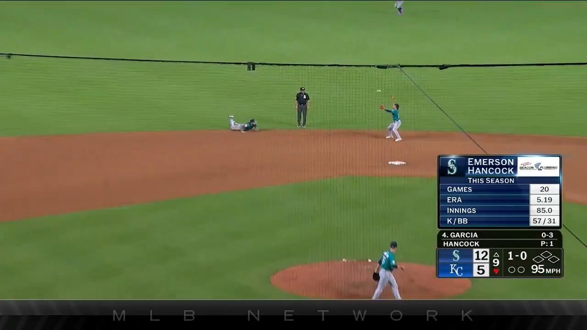 J.P. Crawford made this heads-up flip to his second baseman TWICE this season to get the out at first! 🤯 📺 #BaseballyPlays of the Year