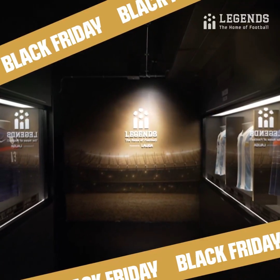 Revive los goles, los trofeos y las camisetas que te hicieron amar este deporte. Este Black Friday, 30% de descuento solo online en Legends. #LEGENDS