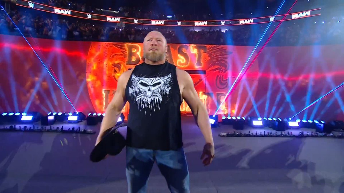 NO. WAY. BROCK LESNAR IS HERE. 🤯