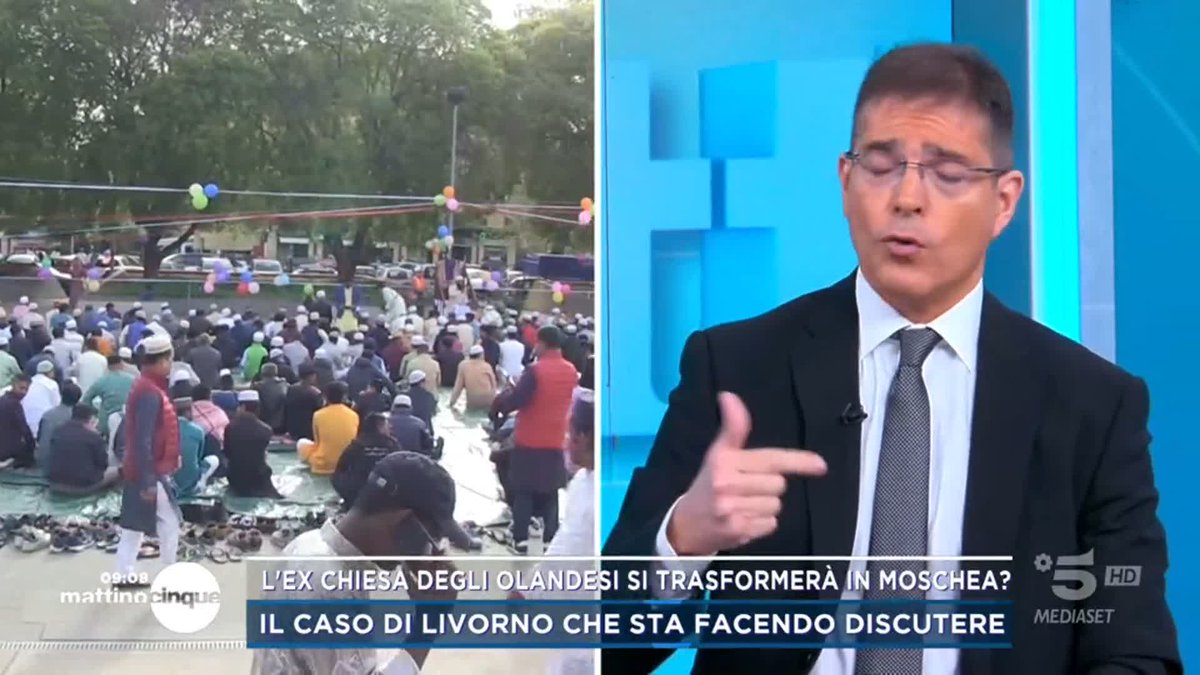 Ex chiesa degli Olandesi a Livorno potrebbe trasformarsi in moschea: "Io voglio sapere per tutti i centri islamici chi entra, chi paga e chi li sostiene" Daniele Capezzone a #Mattino5