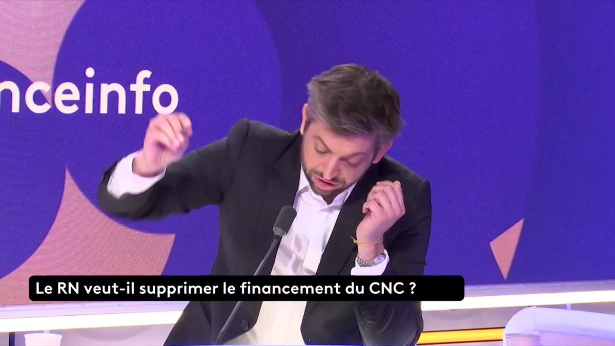 🔴 Amendement du RN pour supprimer le financement du CNC ➡️ "Un bon film se juge au nombre d'entrées qu'il fait. Un film sans spectateurs devant la toile, est-ce qu'il mérite d'être soutenu et financé ?", dit Sébastien Chenu, vice-président du Rassemblement national