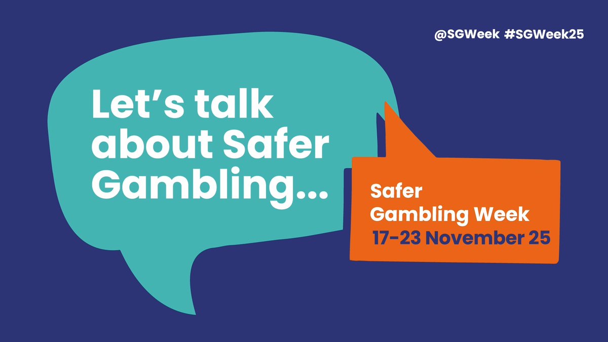 It's Day 2 of Safer Gambling Week 2025. Do you know the signs of uncontrolled gambling in yourself or a friend or family member? Know the signs and you could help make a positive impact, either to yourself or others. #SGWeek25