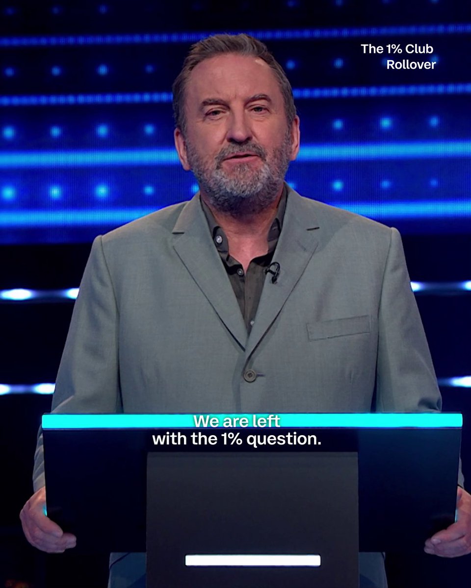 The quiz you love… with a twist 🥇 Only 1% can handle what’s coming 👀 The 1% Club Rollover, coming soon on ITV1 &amp; ITVX #The1PercentClub #BrandNew #Quiz