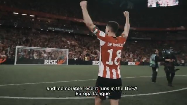 📽️ El año de su regreso a la UEFA Champions League, la UEFA pone en valor el modelo del Athletic Club: "Es el único equipo que compite en la máxima competición europea con un área de captación limitada al 0,04% de la población mundial" #UniqueInTheWorld 🦁