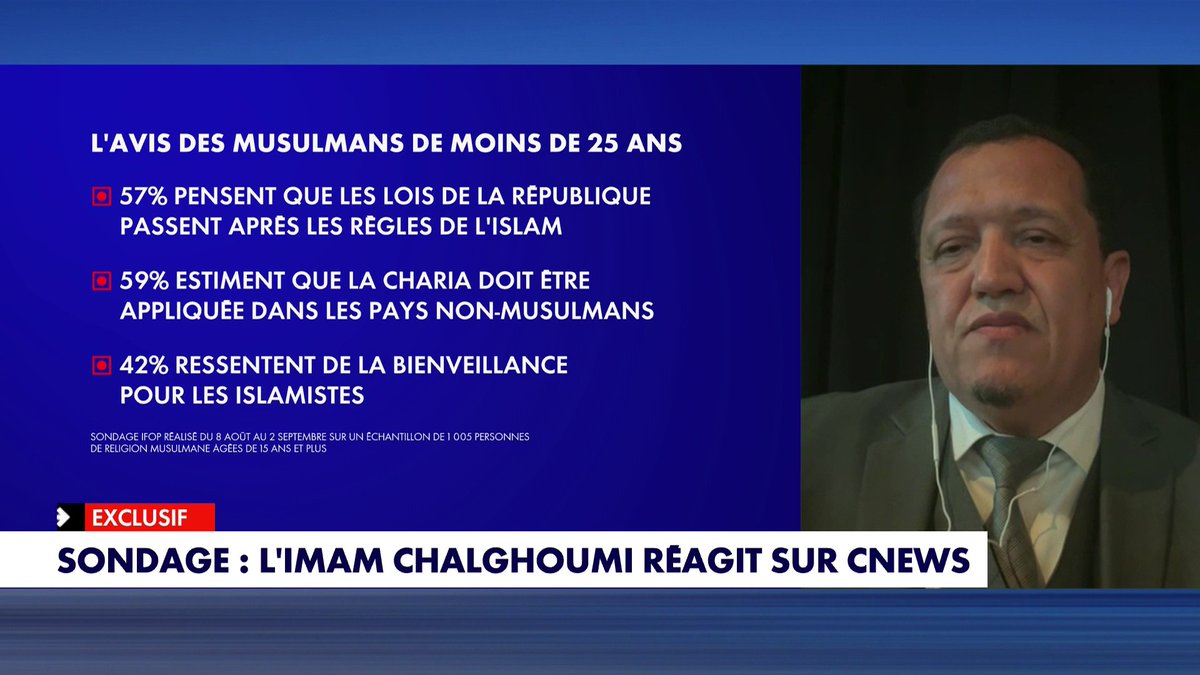 Imam Chalghoumi : «Ils ont un problème d'éducation, quelqu'un qui mélange la loi de la République et sa foi ne comprend rien», dans #MorandiniLive