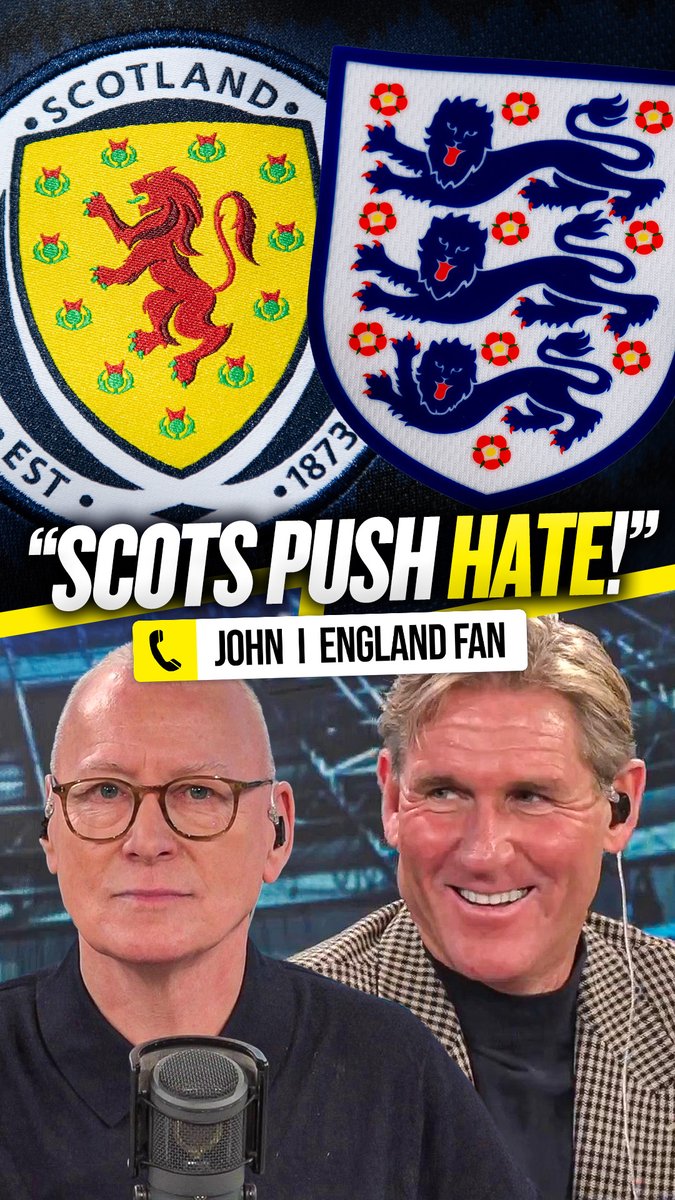 🤷♂️ "English fans are not hateful towards the Scots!" 😡 "The Scottish fans are so hateful and venomous... they push hate!" This England fan tells Jim White why he'll never lend his support to the Scotland football team! 👀