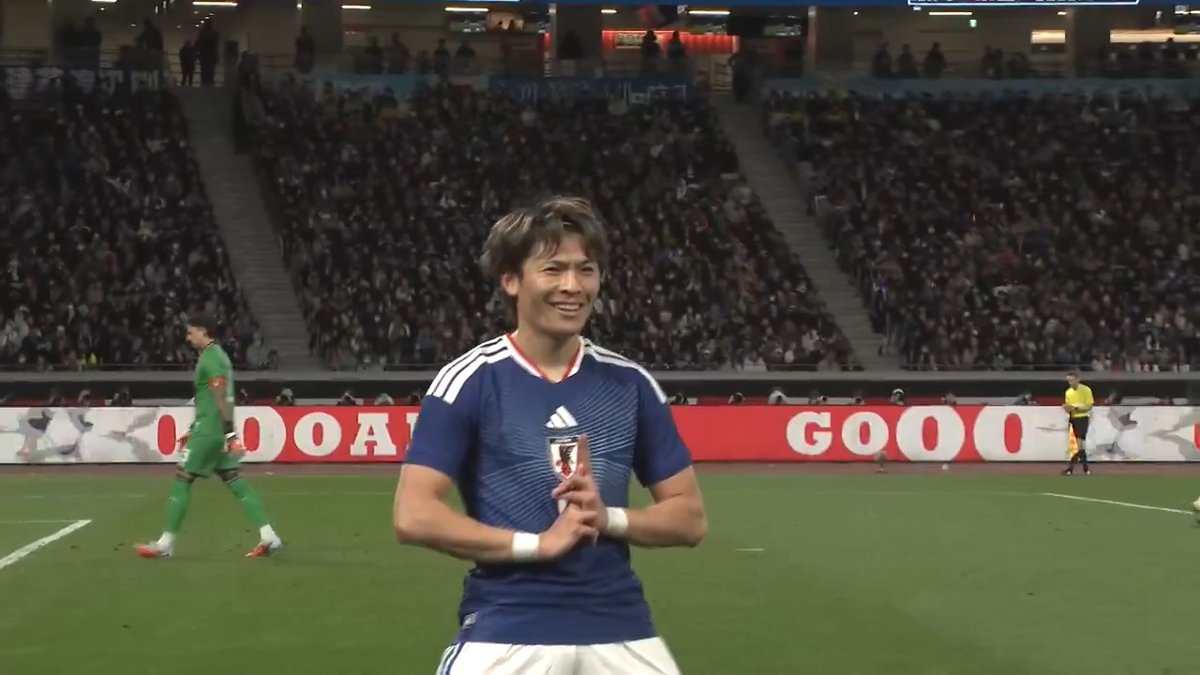 🏆キリンチャレンジカップ2025 🇯🇵サッカー日本代表 vs ボリビア #中村敬斗 のパスを #町野修斗 が合わせて日本が追加点⚽ ただいま🎥地上波 #TBS 系列で生中継🔥 #TVer でもライブ配信中⚡️ #最高の景色を #SAMURAIBLUE #jfa #daihyo #サッカー日本代表
