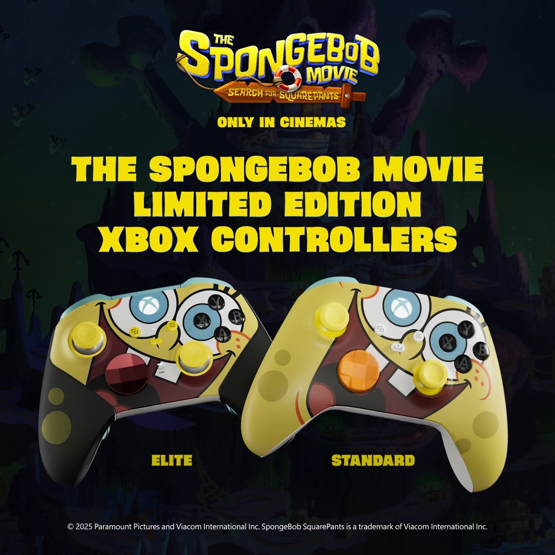 The only way to venture through Bikini Bottom 🧽🫧 Dive into SpongeBob SquarePants: Titans of the Tide with Xbox Design Lab: