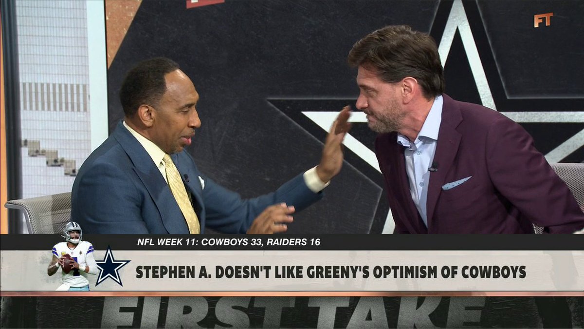 .Mike Greenberg pulled up on Stephen A Smith after he called out the Cowboys 😂