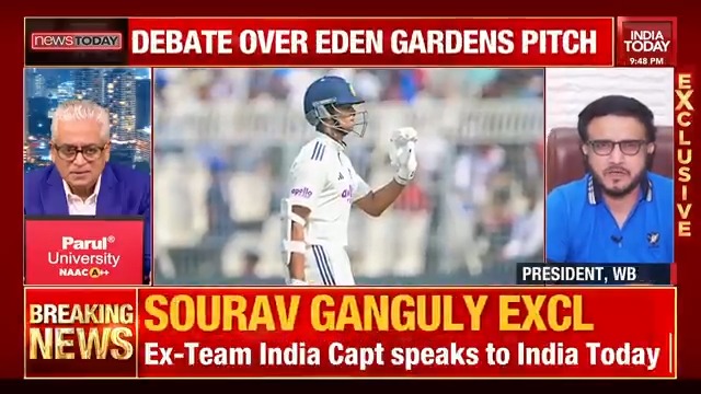 #EXCLUSIVE | "No question of sacking Gautam Gambhir": Sourav Ganguly, President, WBCAB Ganguly admits the pitch was not up to the mark, discusses the team management's request for a specific type of wicket, and offers advice to Indian coach Gautam Gambhir on strategy and team selection. Listen in. #NewsToday | Rajdeep Sardesai