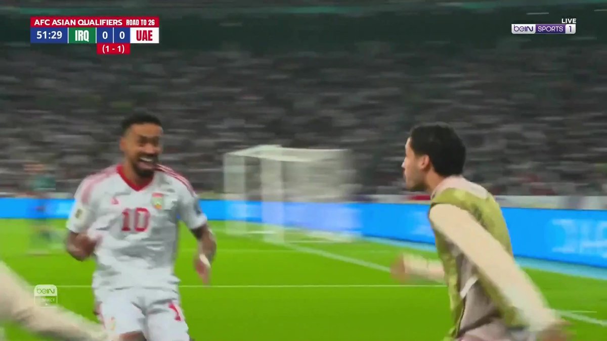 🚨🚨🚨🚨🚨🚨🚨🚨🚨🚨🚨🚨🚨🚨🚨 الهدف الأول يصل هنا!!!!! المنتخب الإماراتي يسجل!!!!!!! هدف أول لصالح منتخب الامارات ضد العراق 😱🤍