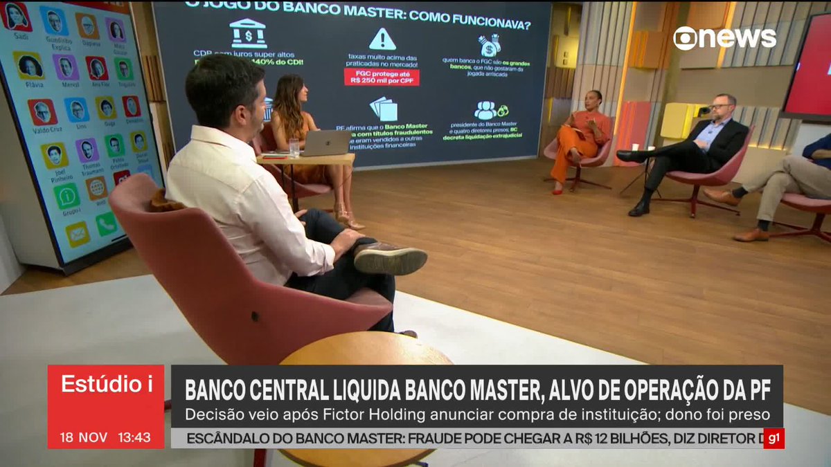 .Daniel Sousa explica como funcionava o esquema do Banco Master; fraude pode chegar a R$ 12 bilhões. ➡️ Assista à #GloboNews: #Estudioi