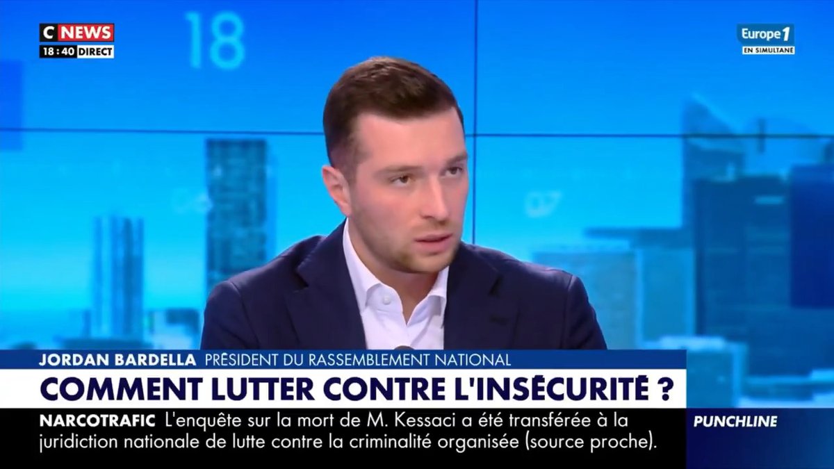Je souhaite mettre fin à la culture de l'excuse et au déni de l’État sur la montée de l’insécurité en France. Nous ferons du retour de l'ordre une priorité, notamment en mettant au laxisme judiciaire grâce à des peines minimales et en expulsant les délinquants étrangers.