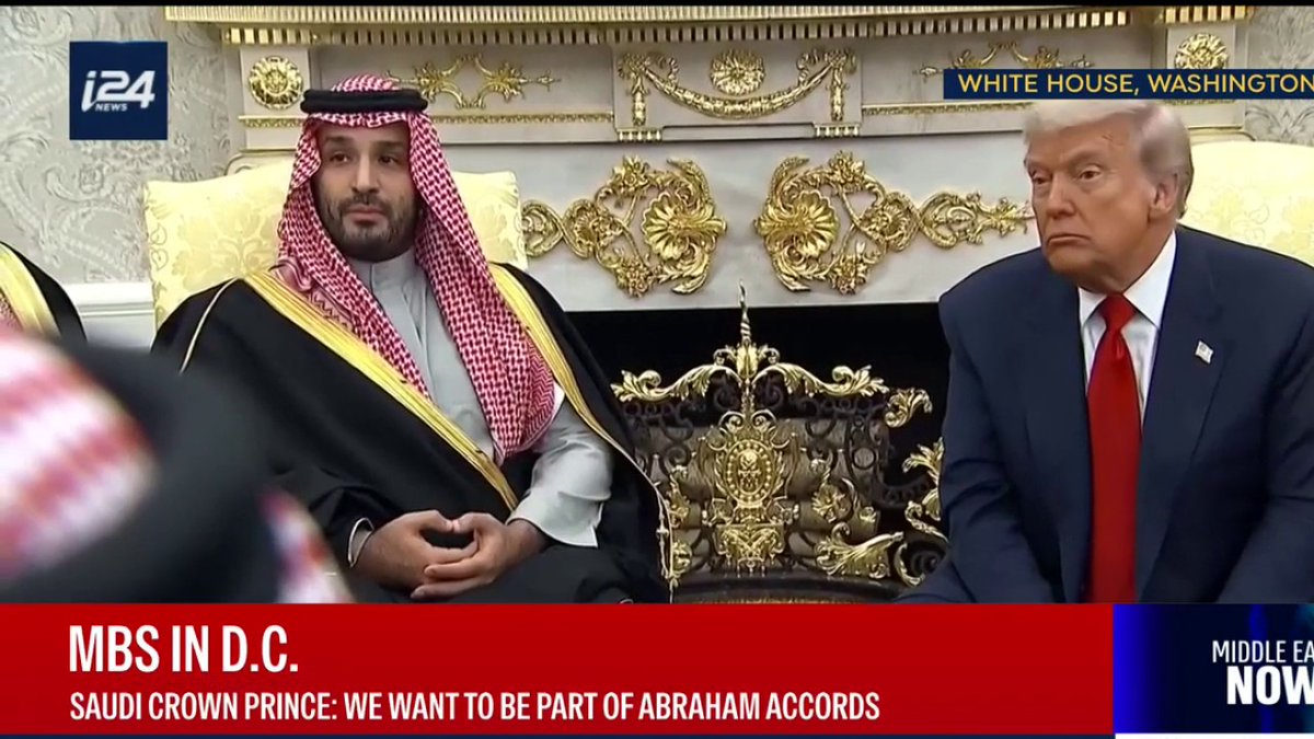 MUHAMMED BIN SELMAN: (İsrail ile) İbrahim Anlaşmaları’nın bir parçası olmak istiyoruz. Ayrıca iki devletli çözümün net bir yolunu güvence altına aldığımızdan da emin olmak istiyoruz.
