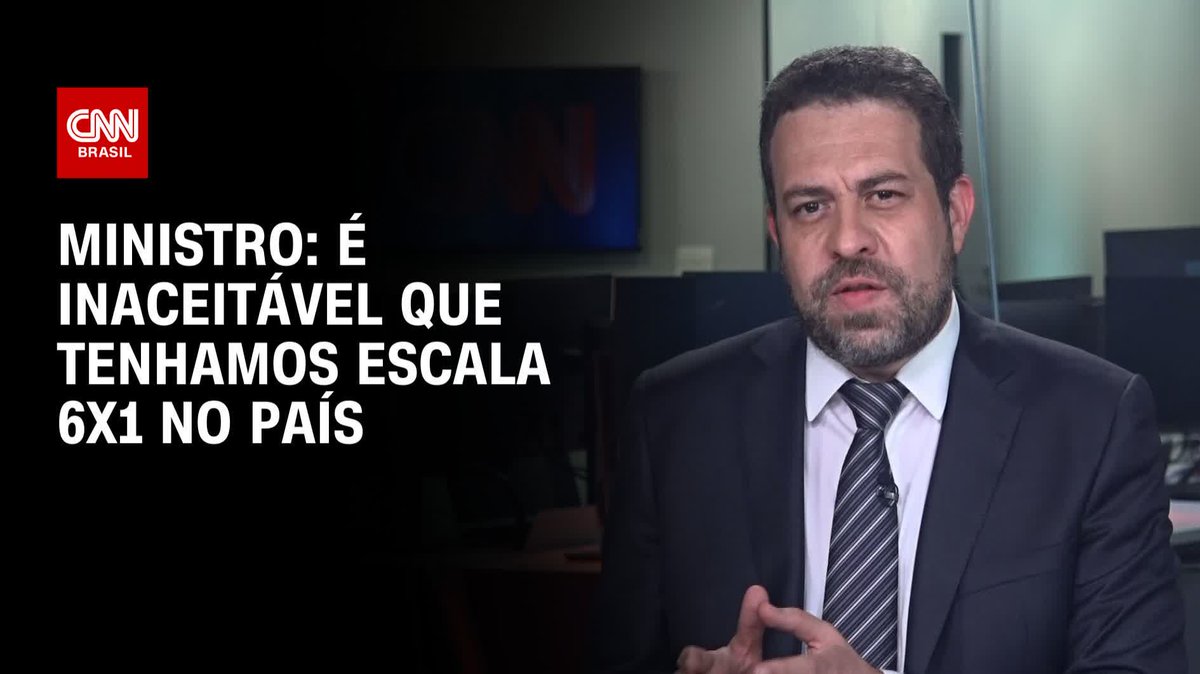Boulos: É inaceitável que tenhamos escala 6x1 no país; assista #BastidoresCNN