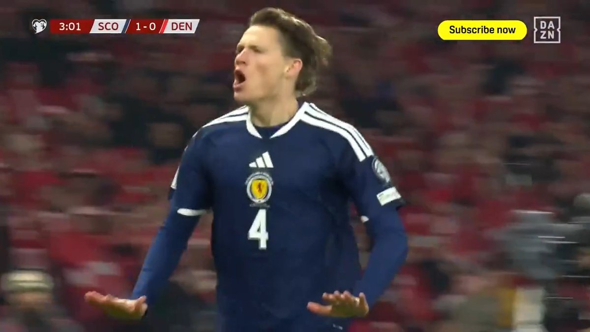 🤸‍♂️ | Een acrobatisch kunstwerk van Scott McTominay! 🎨💣 #SCODEN #WCQ