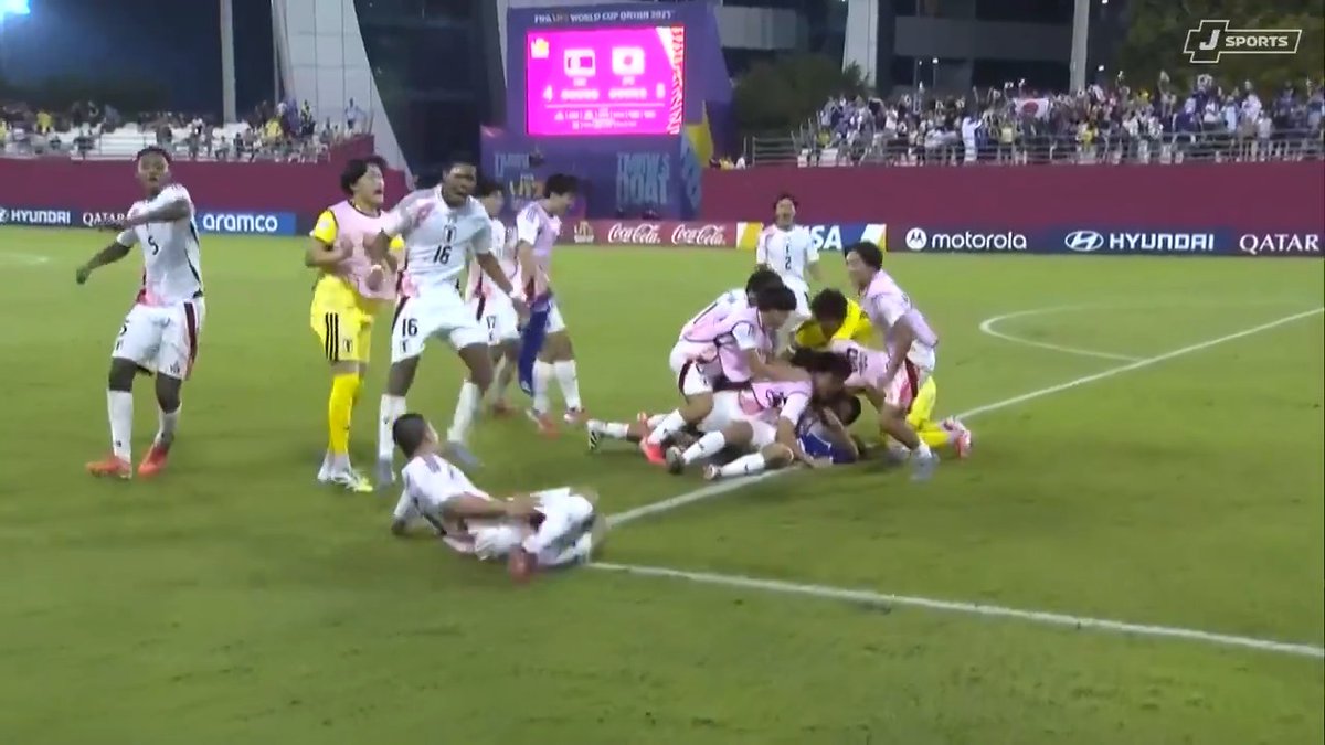 🇯🇵 PK戦の末に勝利 🇰🇵 U-17日本代表がワールドカップベスト8へ進出。 北朝鮮とのPK戦を制す。 [PR]ABEMA de J SPORTSで生中継!：
