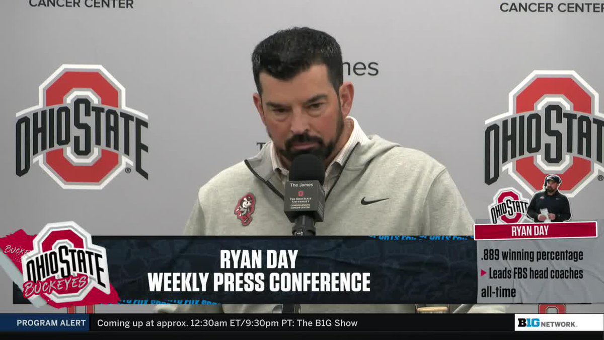"There's nobody on this team that's been to Indy, and they know it." Ryan Day on how defending national champ and No. 1 Ohio State Football stays motivated 🔊